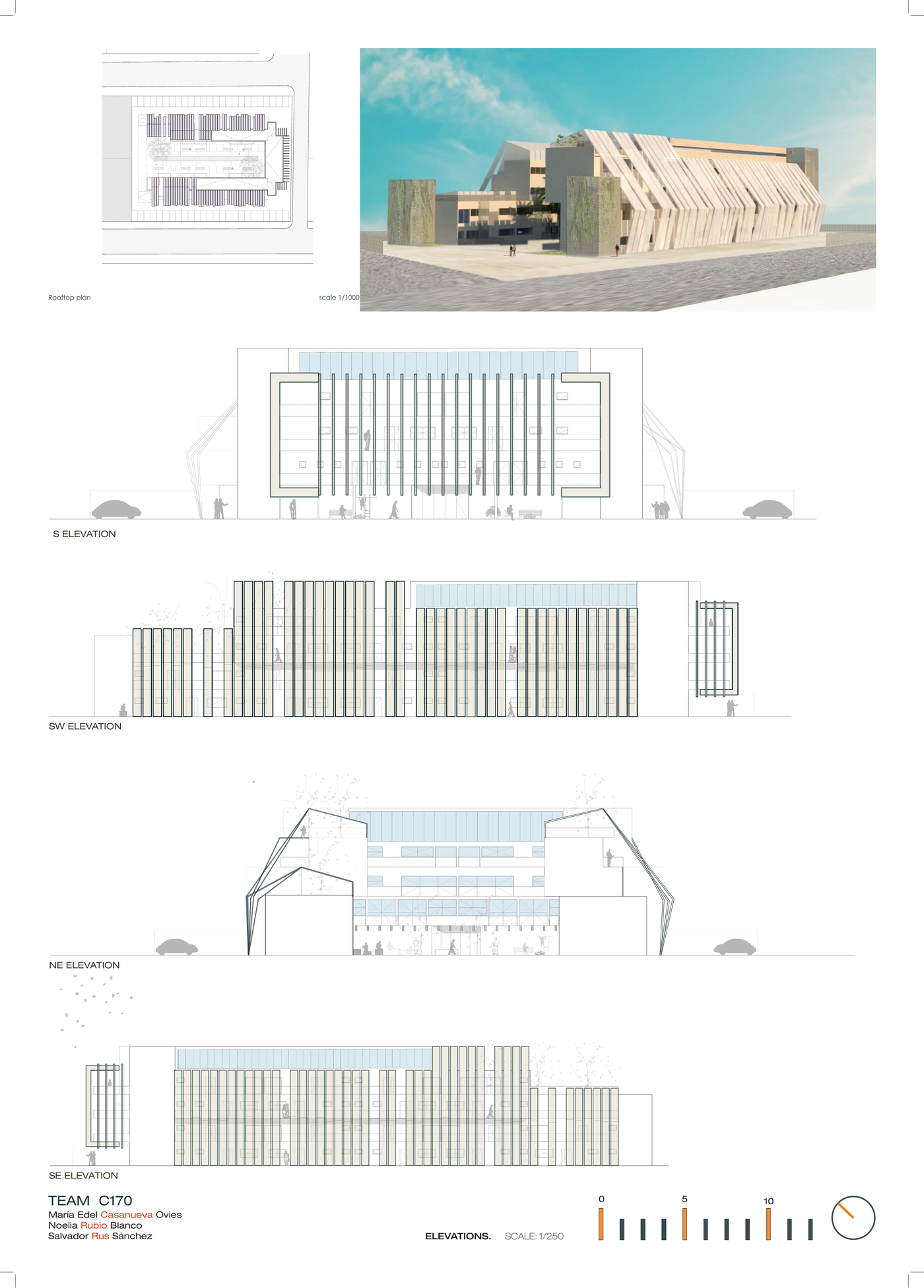 Plantas estructurales y detalles constructivos del complejo residencial de Dahran