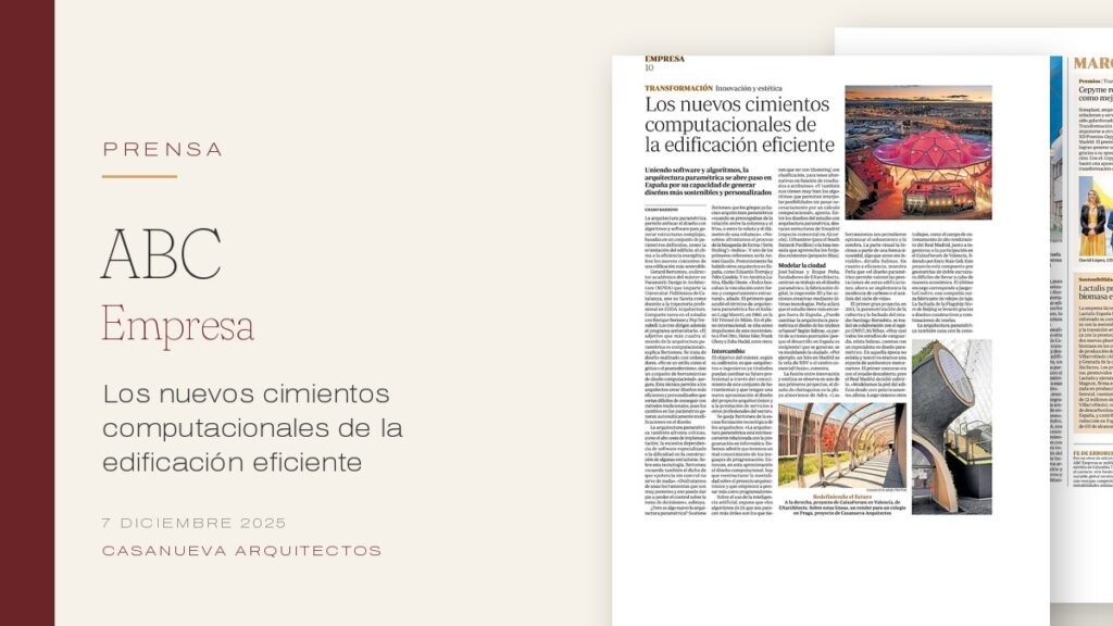 Reportaje de ABC Empresa sobre arquitectura paramétrica